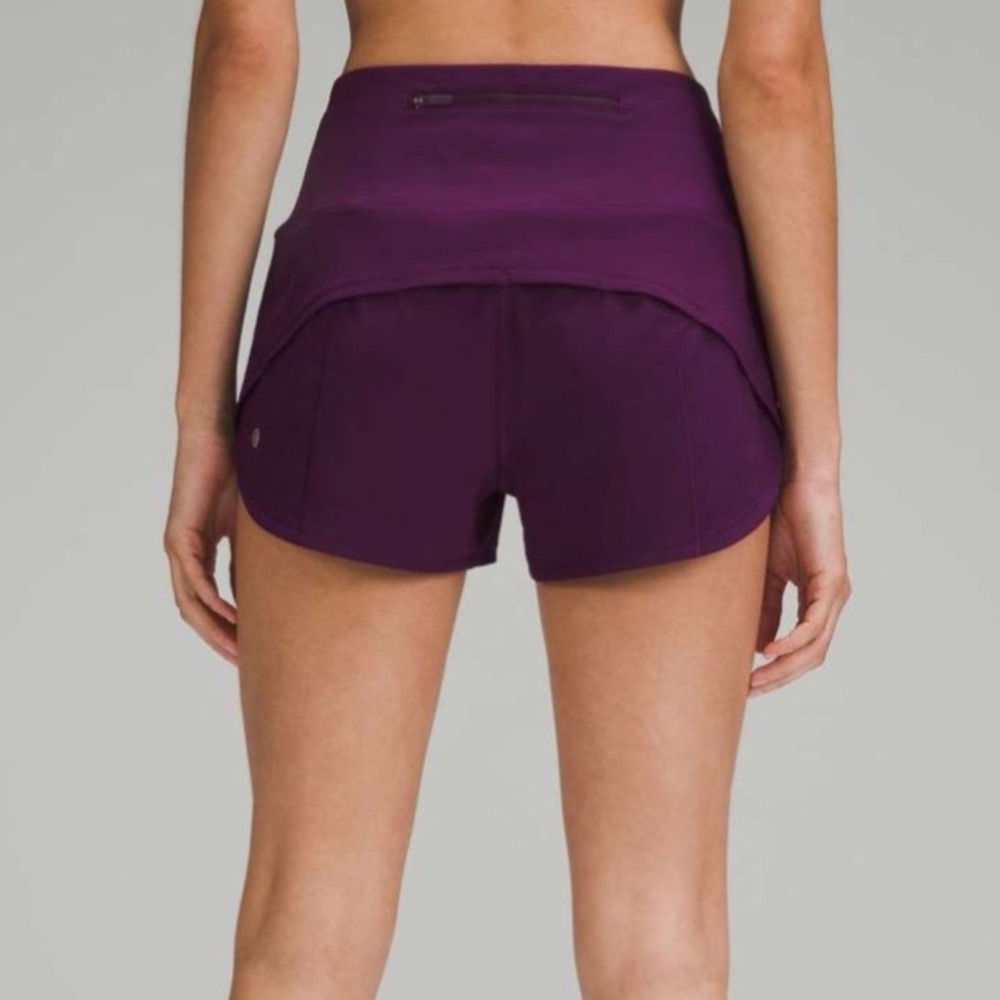 Lululemon Speed Up High-Rise Lined Short 8 Dramatic Magenta 2.5" LW7BEXS
